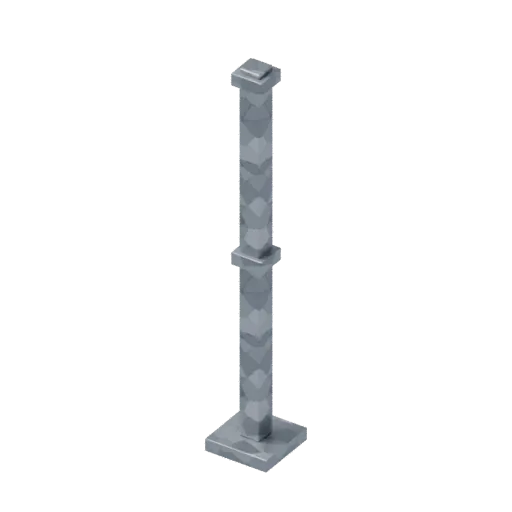 Edge guard post, 3D model preview