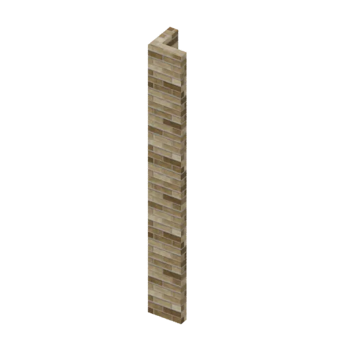 Finish corner, 3D model preview