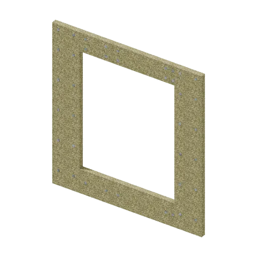 Insulation window, 3D model preview