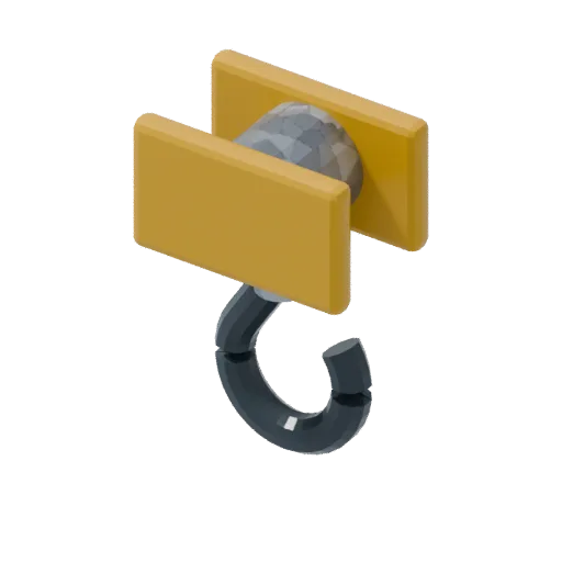 Hook block, 3D model preview