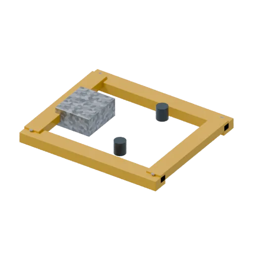 Material hoist base, 3D model preview