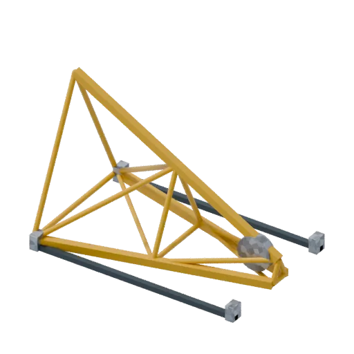 Tower jib tip, 3D model preview