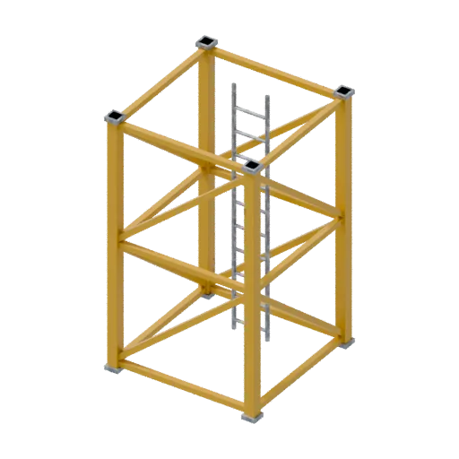 Tower mast, 3D model preview