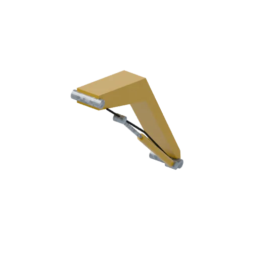 Excavator boom, 3D model preview