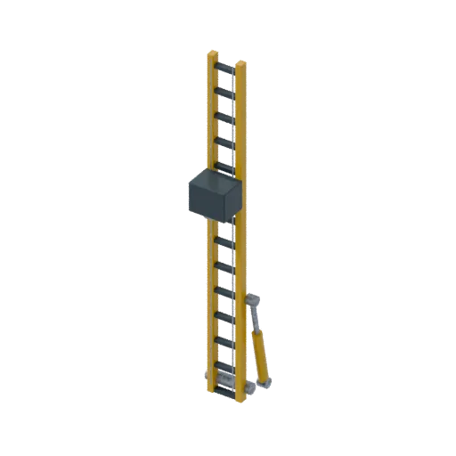 Piling mast, 3D model preview
