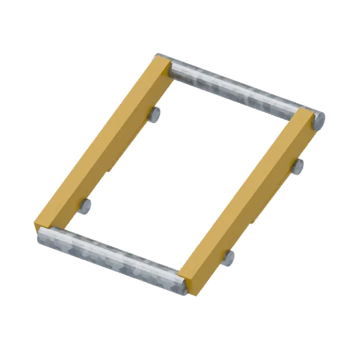 Skid arms, 3D model preview