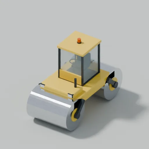 Tandem roller, 3D model preview