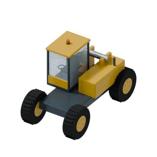 Telehandler base, 3D model preview