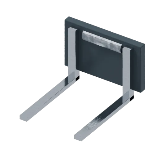 Telehandler forks, 3D model preview