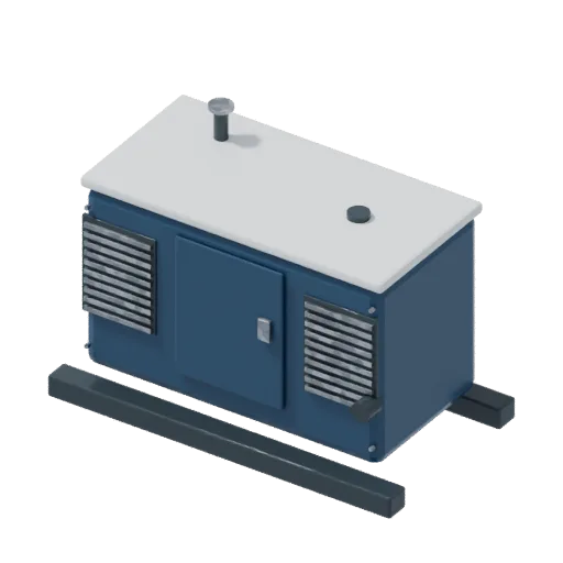 Generator, 3D model preview