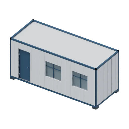 Office cabin, 3D model preview