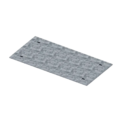 Road plate, 3D model preview