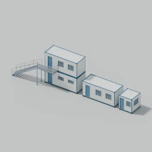 Welfare compound, 3D model preview