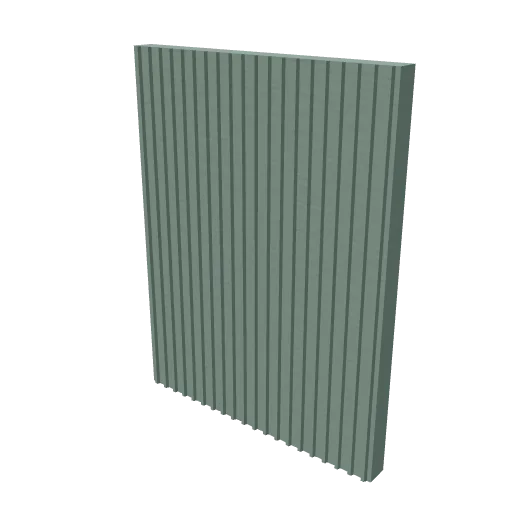 Corrugated upper blank tall, 3D model preview