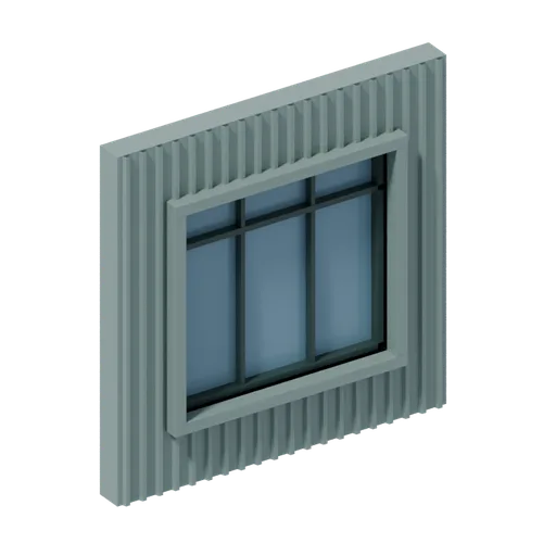 Corrugated upper wide, 3D model preview