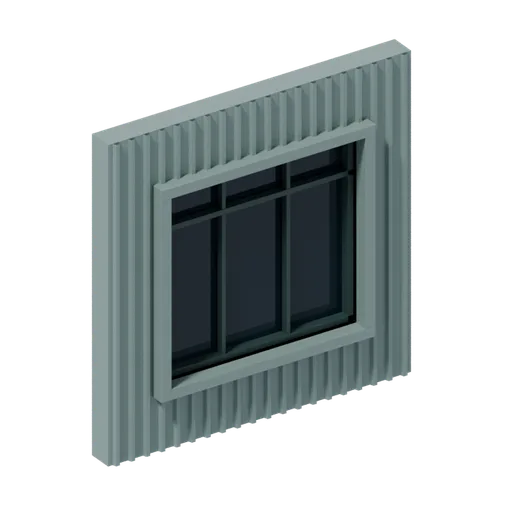 Corrugated upper wide, 3D model preview
