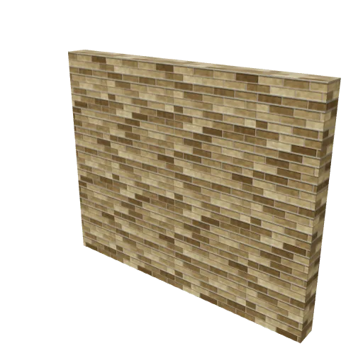 Industrial brick base low, 3D model preview