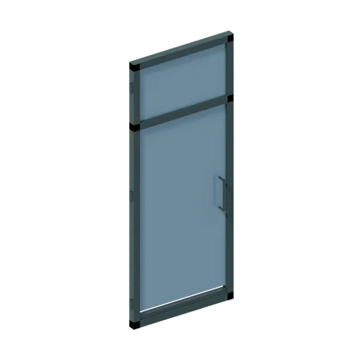 Industrial door left, 3D model preview