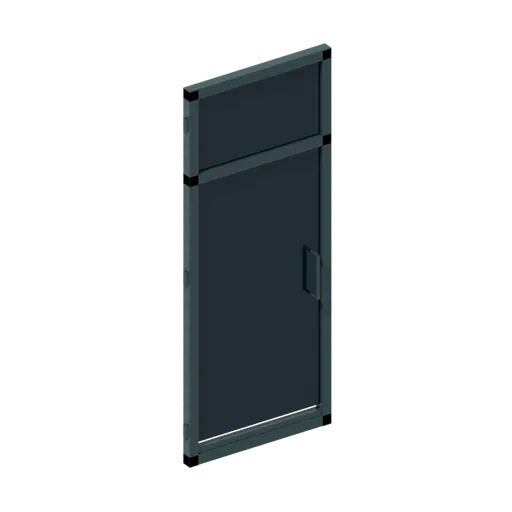 Industrial door (left hand), 3D model preview