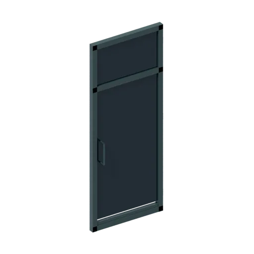 Industrial door (right hand), 3D model preview