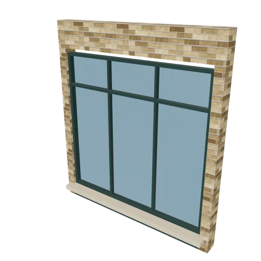 Industrial frame display, 3D model preview