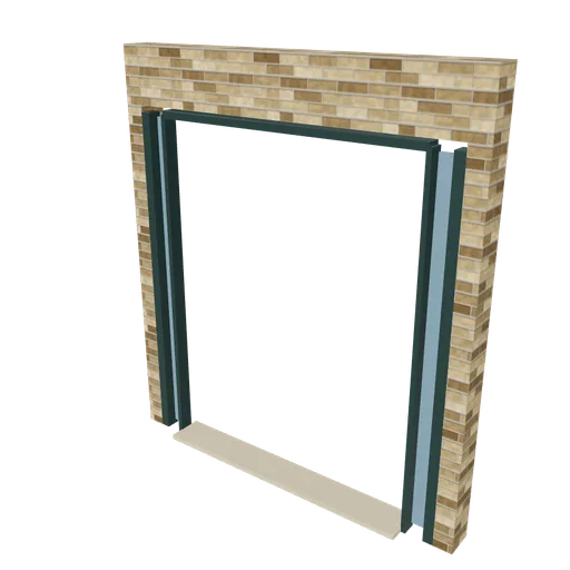 Industrial frame entry, 3D model preview
