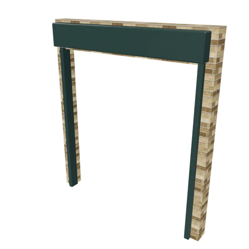 Industrial shutter frame, 3D model preview