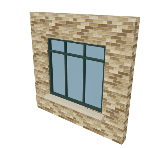 Industrial upper brick, 3D model preview