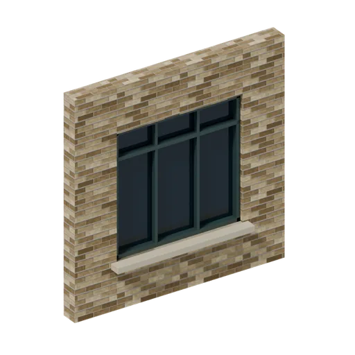 Industrial upper brick, 3D model preview