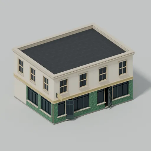 Napier pub front, 3D model preview