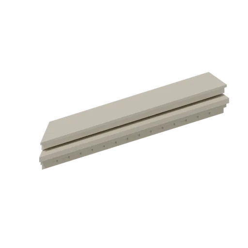Pub cornice left, 3D model preview