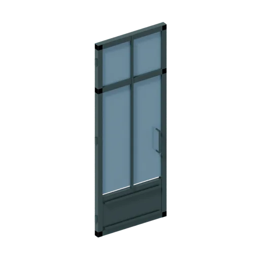 Pub door left, 3D model preview