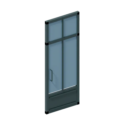 Pub door right, 3D model preview