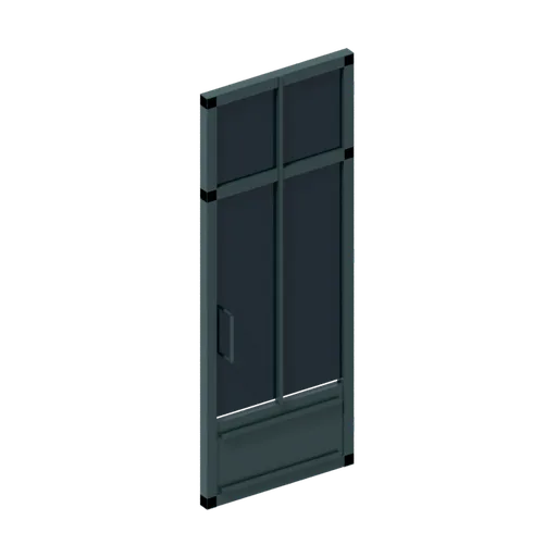 Pub door (right hand), 3D model preview