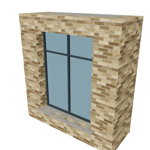 Brick projecting bay, 3D model preview