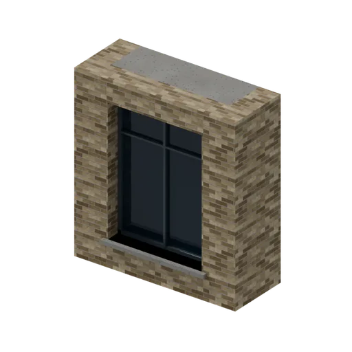 Brick projecting bay, 3D model preview