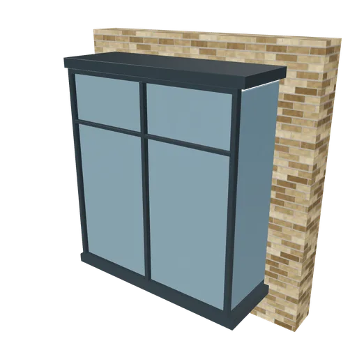 Glazed bay, 3D model preview