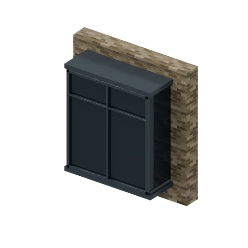 Glazed bay, 3D model preview