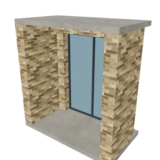 Loggia bay, 3D model preview