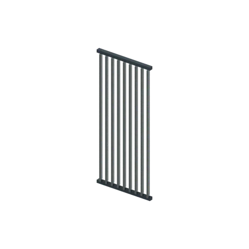Louvre screen narrow, 3D model preview