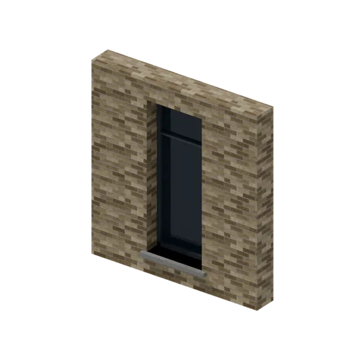 Narrow window, 3D model preview