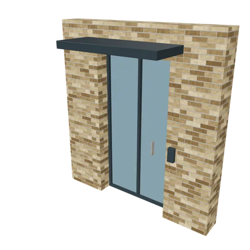 Residential entry, 3D model preview