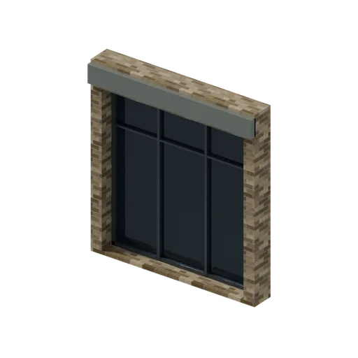 Retail glazing, 3D model preview