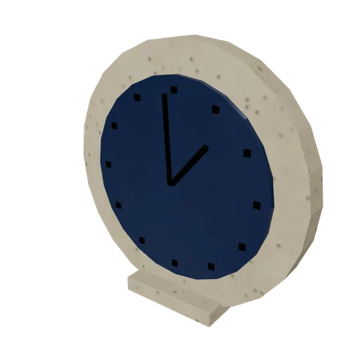 Civic clock, 3D model preview