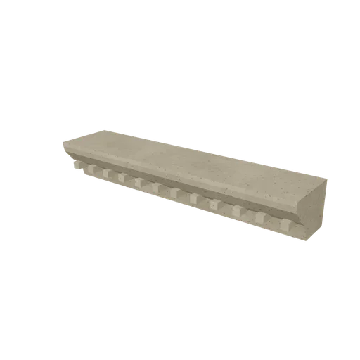 Civic cornice, 3D model preview