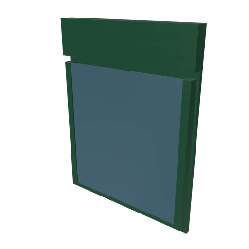Civic noticeboard, 3D model preview