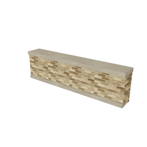 Civic parapet, 3D model preview