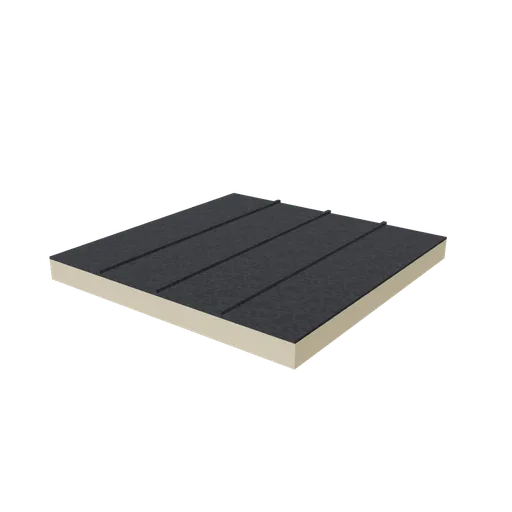 Civic roof flat, 3D model preview
