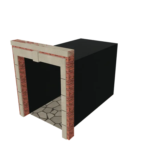 Fire appliance bay, 3D model preview