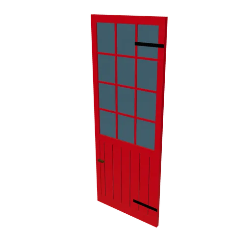 Fire door leaf (right hand), 3D model preview